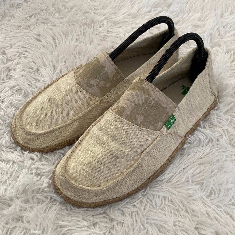 Sanuk canvas mens slip ons